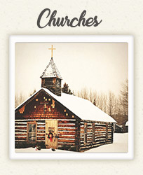 Quaint little rustic church for weddings in Laurel Highlands